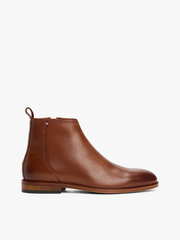 Bottes Chelsea en cuir zippées – Image 2