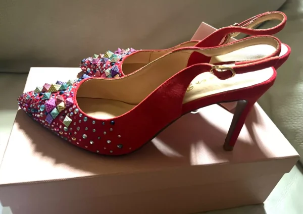 Escarpins rouges pour femme – Image 2