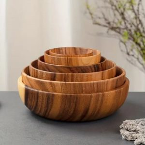 Bol en bois d'acacia japonais