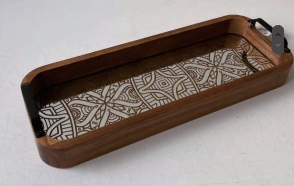 Plateau Apéro Personnalisable en Bois Massif