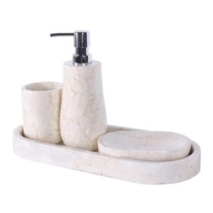 accessoires salle de bain en pierre
